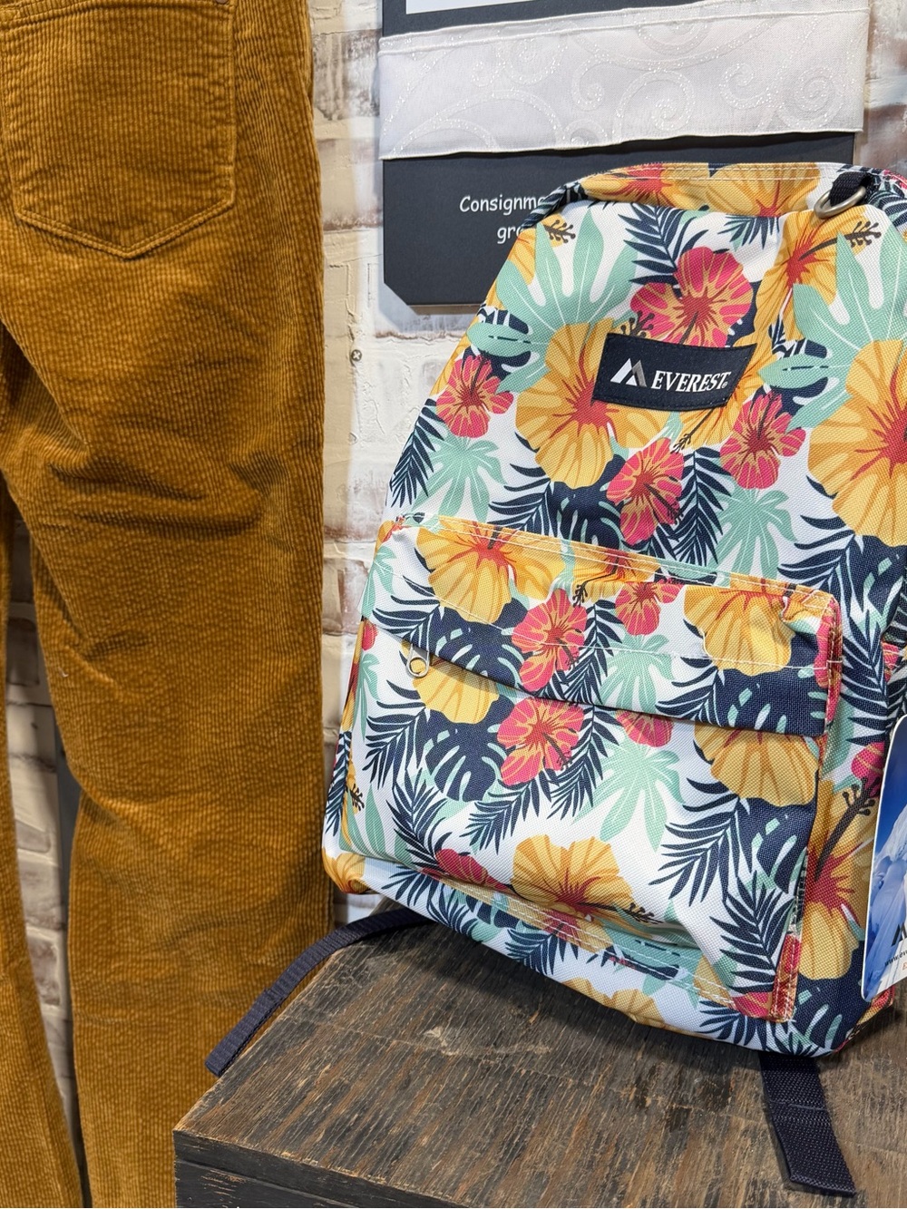 Floral Print Women's Backpack - Multi Floral